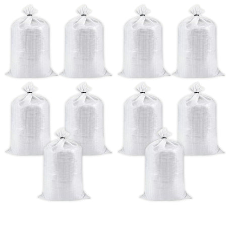 Singhal HDPE White Bags 24×40 Inches, Bora Pack of 10, for Packing Food, Vegetables, Grains, Rice, Sugar, and More. Set of 10 Pieces - Singhal Mart