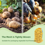 Singhal PP Mesh Storage Bags 18x30 Inch with Drawstring, White | Holds Up to 25kg for Packaging Produce, Vegetables, and Fruit | Versatile Bora, Bori (25) - Singhal Mart