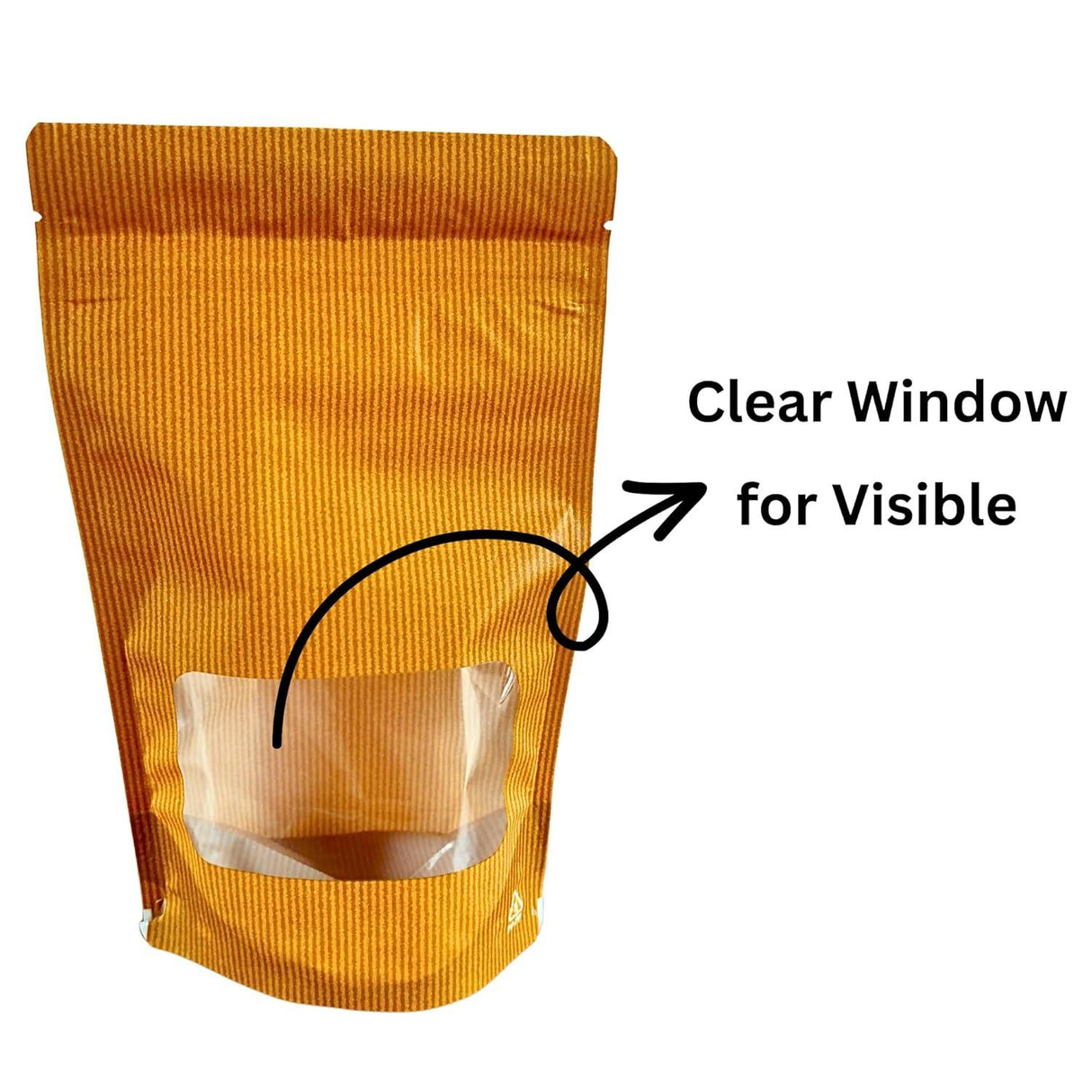 Stand-Up Zip Lock Reusable Airtight Storage Pouch, Brown, 130mm x 200mm (13x20 cm), Combo Pack of 25 – Perfect for Organizing and Storing - Singhal Mart