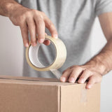 Transparent Cello Tape, 48mm x 65m, Clear | BOPP Adhesive Packing Tape, Set of 6 Rolls - Singhal Mart