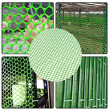 Tree Guard Net, Garden Fencing Net Virgin Plastic Green Color with 1 Cutter and 50 PVC Tag - Singhal Mart
