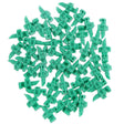 Water Spray Misting Nozzle Pack of 100 – Mini Sprinklers for Garden, Lawn Irrigation, 180 Degree Coverage, Green Plastic Drip System - Singhal Mart