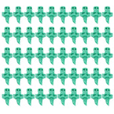 Water Spray Misting Nozzle Pack of 100 – Mini Sprinklers for Garden, Lawn Irrigation, 180 Degree Coverage, Green Plastic Drip System - Singhal Mart