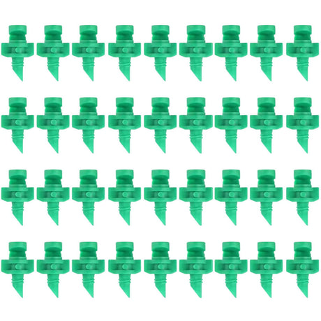 Water Spray Misting Nozzle Pack of 150 – Mini Sprinklers for Garden & Lawn Irrigation, 180-Degree Coverage, Green Plastic Drip System - Singhal Mart