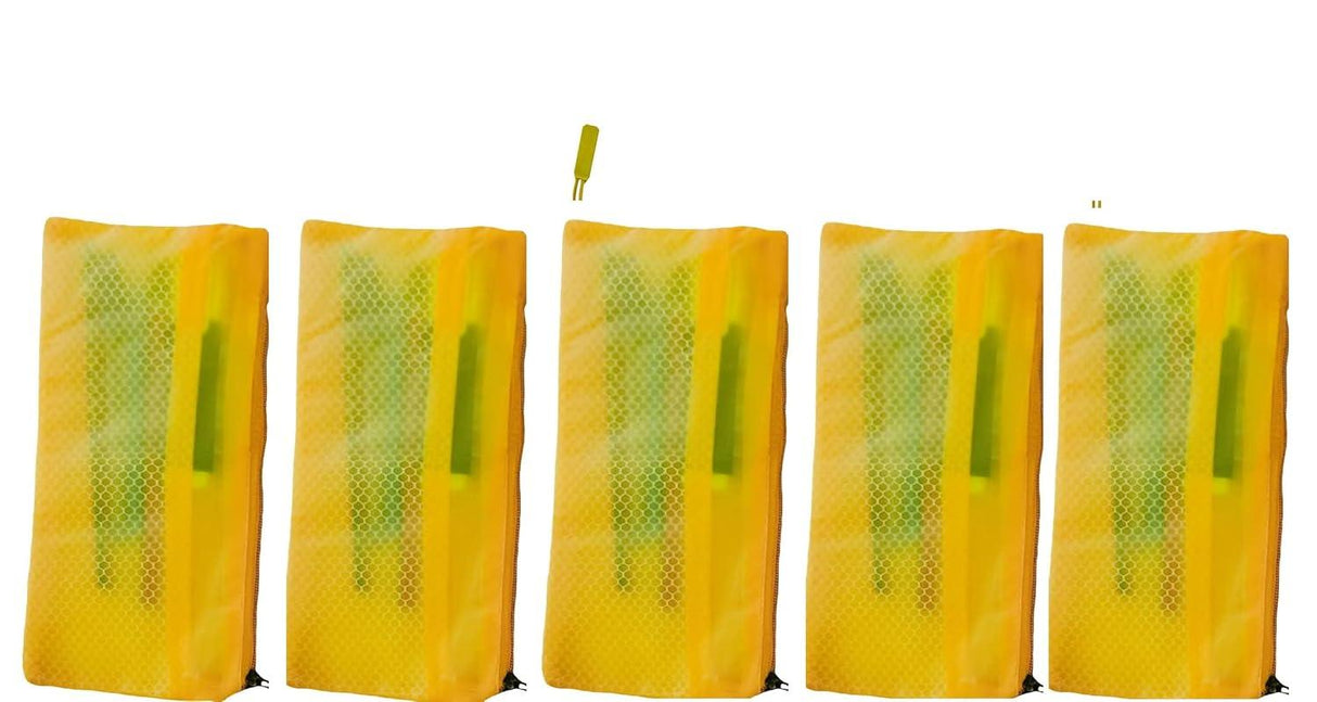 Zipper Pouch Set of 3 – Pen, Pencil, Stationery Case, Travel Document Holder, and Cosmetics Bag – Versatile Storage Solution - Singhal Mart