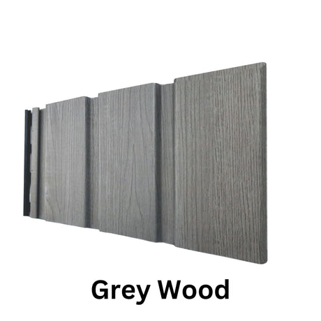 SINGHAL Soffit Panel, Wall Panel/PVC Louver Panel for Wall with Size - 12 Inch (1 Feet) x 10 Ft  OR  13 Ft - 1.5 mm/Durable, Lightweight, Stylish Panels for Office/Hotel/Ideal for Walls & Ceilings Pack of 12 Panels - Natural Wood, Grey Wood, Light Walnut