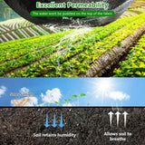 Singhal Premium Black Garden Weed Control Barrier Sheet 0.80 Meter Width (2.62 feet) Heavy-Duty Landscape Fabric, Eco-Friendly, Durable Weed Block Mat for Gardening